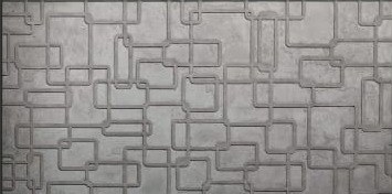 Design rectangulaire · Gris nature